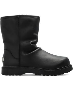UGG X Willy Chavarria Relaxed Leather Winter Boots - Black