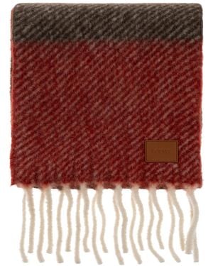Loewe Fringed Scarf - Red