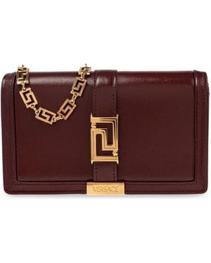 Versace Shoulder Bag 'Greca Goddess Mini' - Purple