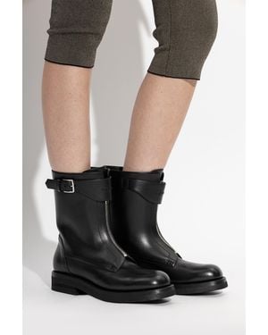 McQueen "Biker" Ankle Boots - Black