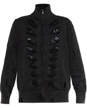 AVAVAV Cardigan With A Vintage Effect - Black