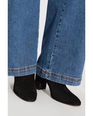Gianvito Rossi Suede Heeled Ankle Boots - Blue