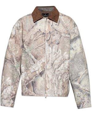 Represent Jacket With Print - Grey