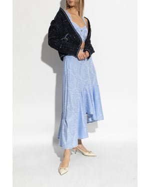 Etro Cotton Skirt With Decorative Pattern - Blue