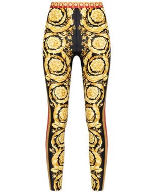 Versace Leggings With 'Barocco' Print - Multicolour