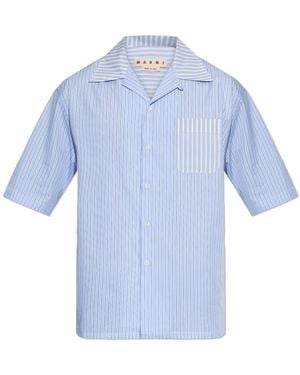 Marni Shirt With Striped Pattern - Blue