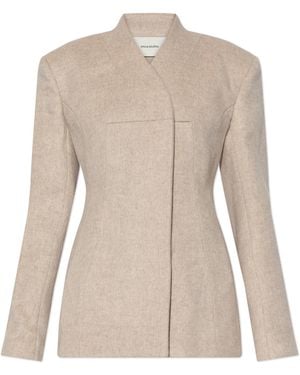 Entire studios Wool Blazer - Natural