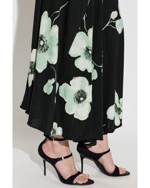 Alaïa Suede Heeled Sandals - Black