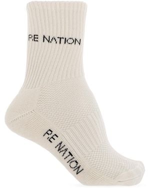 P.E Nation "Signature" Socks - White