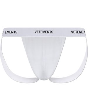 Vetements Cotton Jockstraps - White
