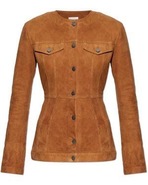 Haikure Suede Jacket "Temple" - Brown