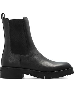 Ferragamo Leather Chelsea Boots 'Mohave' - Black