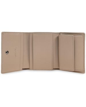 discord Yohji Yamamoto Leather Wallet From The Discord Collection - Natural
