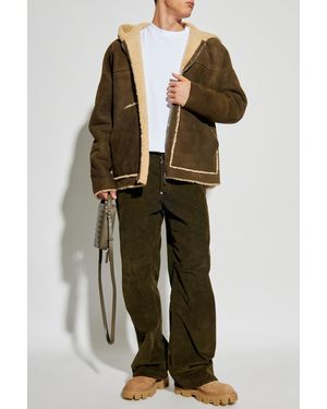 DSquared² Lambskin Sheepskin Coat - Green