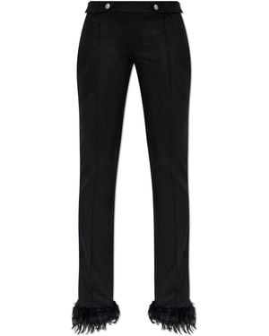 MISBHV Faux Suede Trousers - Black