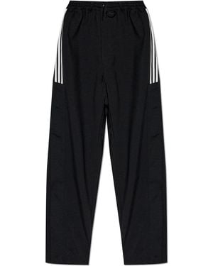Y-3 Wide-Leg Trousers - Black