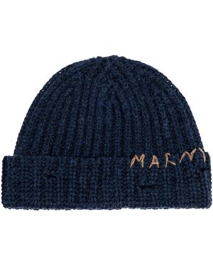 Marni Cap With Logo - Blue