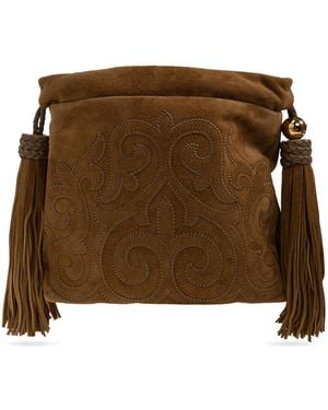 Etro Suede Bag 'Kalispera Xs' - Brown