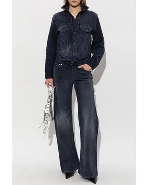 Balenciaga Jeans With Flared Legs - Blue