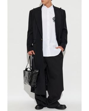 Balmain Wool Coat - Black