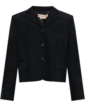 Marni Blazer With Single Vent - Black