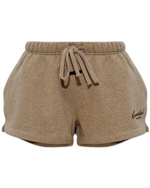 Fear Of God Shorts With Logo - Natural