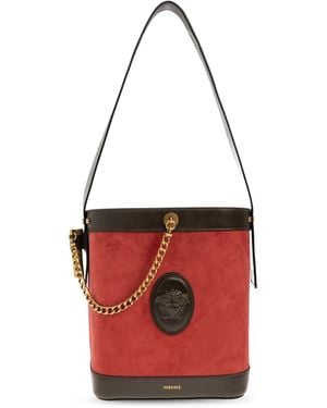 Versace 'Pivot Small' Bucket Shoulder Bag - Red