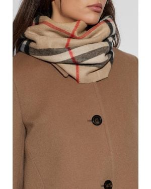 Burberry Cashmere Tartan Scarf - Brown