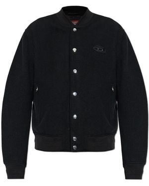DIESEL Wool Jacket 'J-Arry-Wrd' - Blue