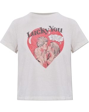 RE/DONE T-Shirt With Print - White