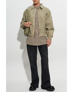 Represent Jacket With Collar - Natural