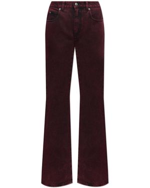 McQueen Jeans With Logo - Red