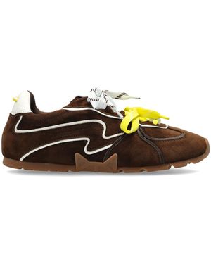 Naked Wolfe Suede Sports Shoes "Adored" - Brown