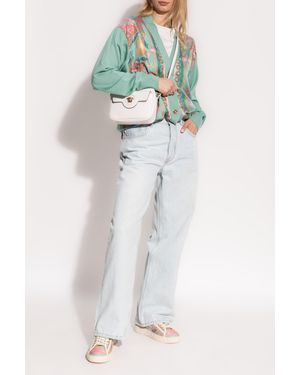Versace Cardigan Made Of Combined Fabrics - Green