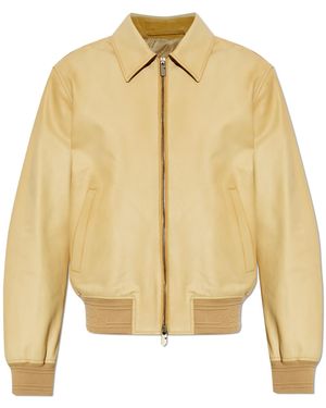 Burberry Leather Jacket - Yellow