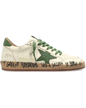 Golden Goose "Ball Star" Sports Shoes - Green