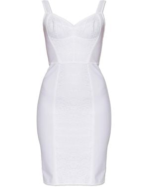 Dolce & Gabbana Dress With Lace Insert - White