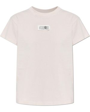 MM6 by Maison Margiela T-Shirt With Logo - Pink