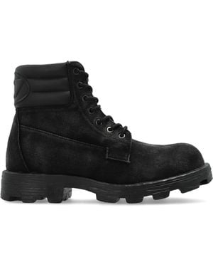 DIESEL Above-The-Ankle Shoes "D-Hammer Lace Up" - Black
