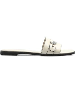 Tory Burch 'Romy' Slides - White
