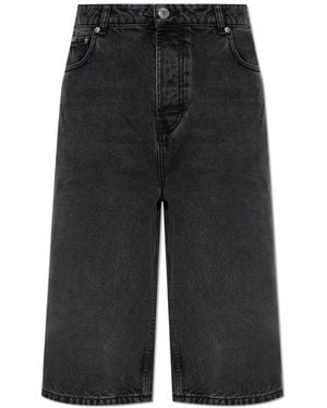 Ami Paris Denim Shorts - Black