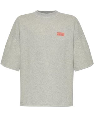 American Vintage Sweatshirt With Logo - White
