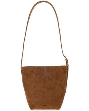 Anine Bing 'Elly Mini' Bucket Shoulder Bag - White