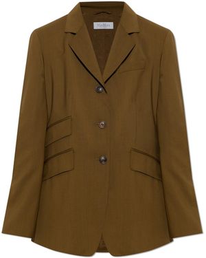 Max Mara Wool Blazer 'Patio' - Green