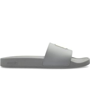 Amiri Rubber Flip-Flops With Logo - White
