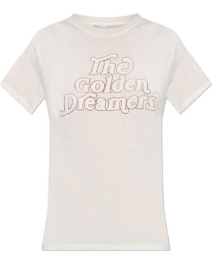 Golden Goose T-Shirt With Logo - White