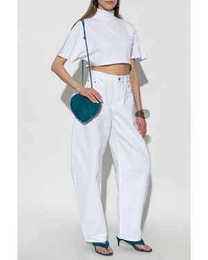 Alaïa High-Waisted Jeans - White