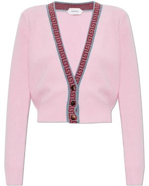 Versace Wool Cardigan - Pink