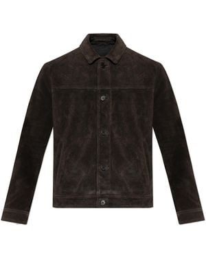 AllSaints Suede Jacket 'Nates' - Black