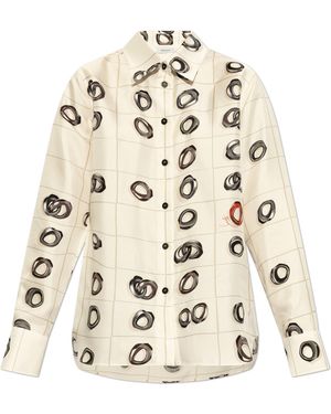 Ferragamo Silk Shirt - Natural